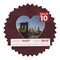 Dark Red Suede Mat Board for 17x17 Frames - Heart Opening for 13x13 Photos